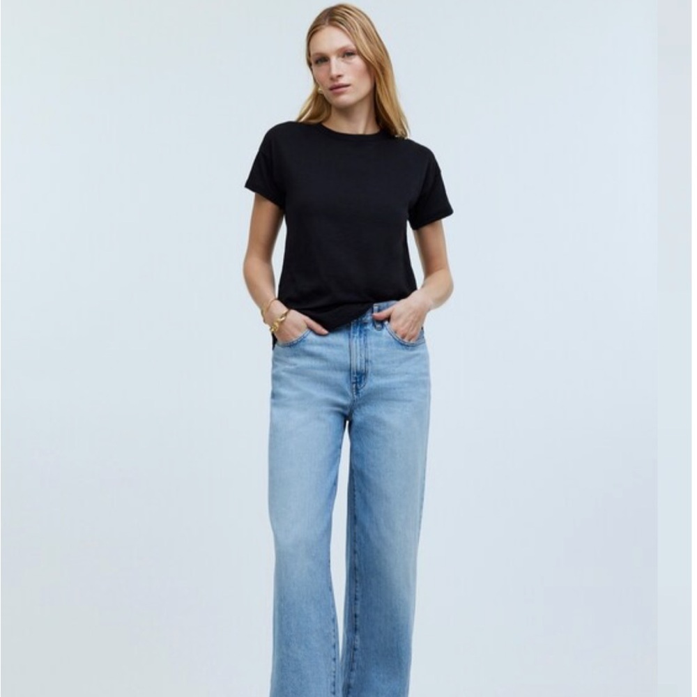NWT Madewell dolman sub crewneck t black size M